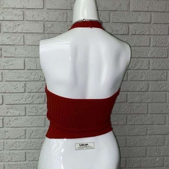 BOZZOLO Cropped Halter Top Size S - Picture 3 of 7